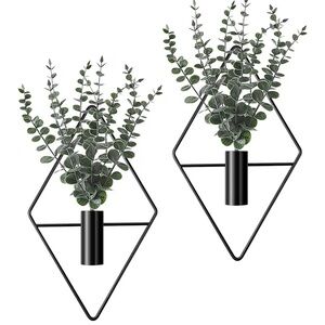 ⚠️ Modern farmhouse Metal wall vase for artificial plants/greenery